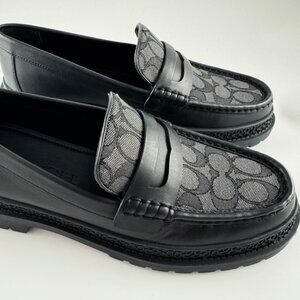 Coach Casual Cooper Loafer Signature Jacquard and Coin Size 10.5 New With Tags